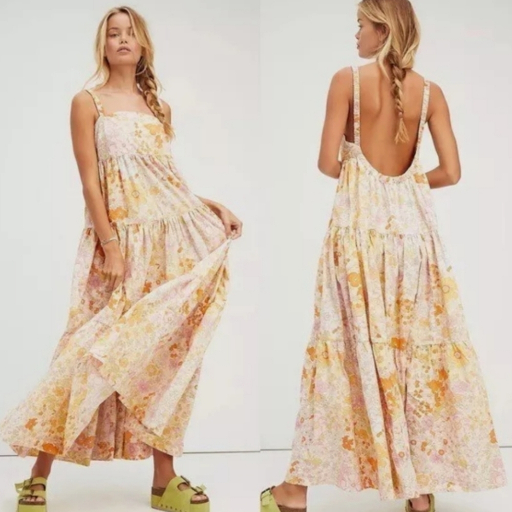 Free People Park Slope small Dress light combo